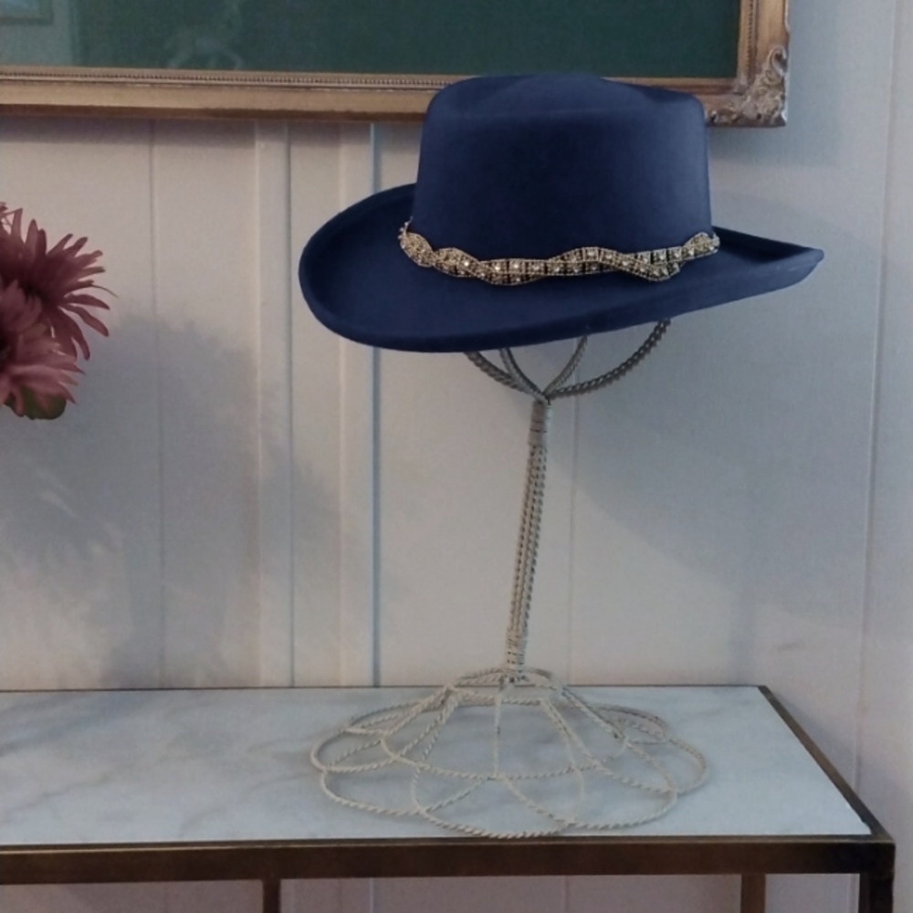 NWOT Something Special, Royal Blue Wool Felt Hat